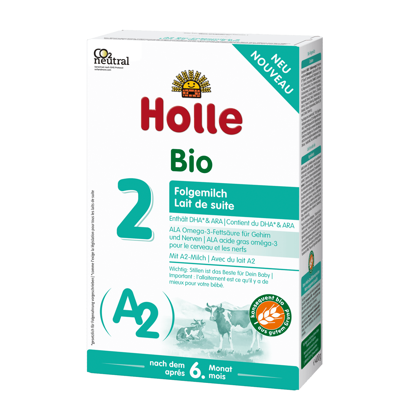 Holle Bio Organic Infant Follow-on Formula 2 with A2 milk 400 g (DE)