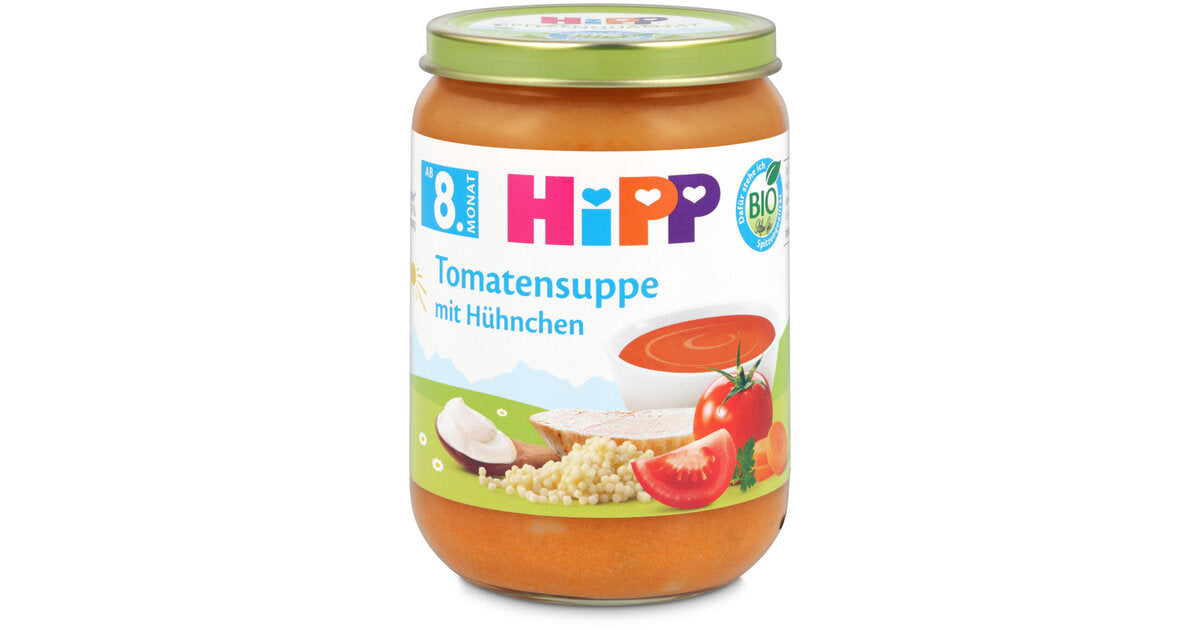 HiPP Tomato Soup with Dumplings and Chicken Puree 190 g