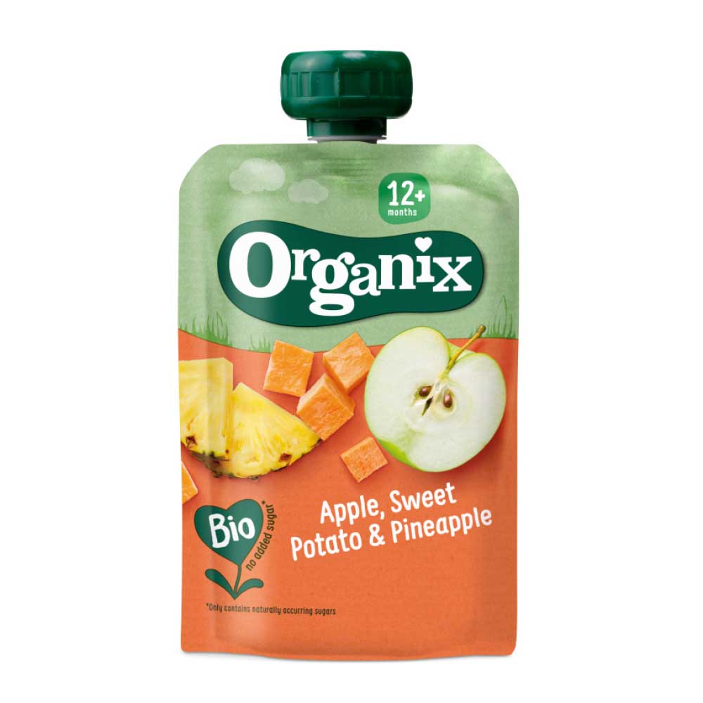 Organix Apple, Sweet Potato & Pineapple Puree 100 g
