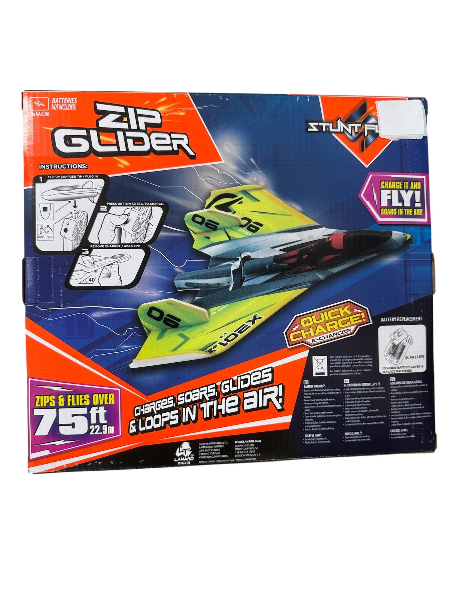 Lanard Zip Glider Stunt Flyer Foam Plane 4824