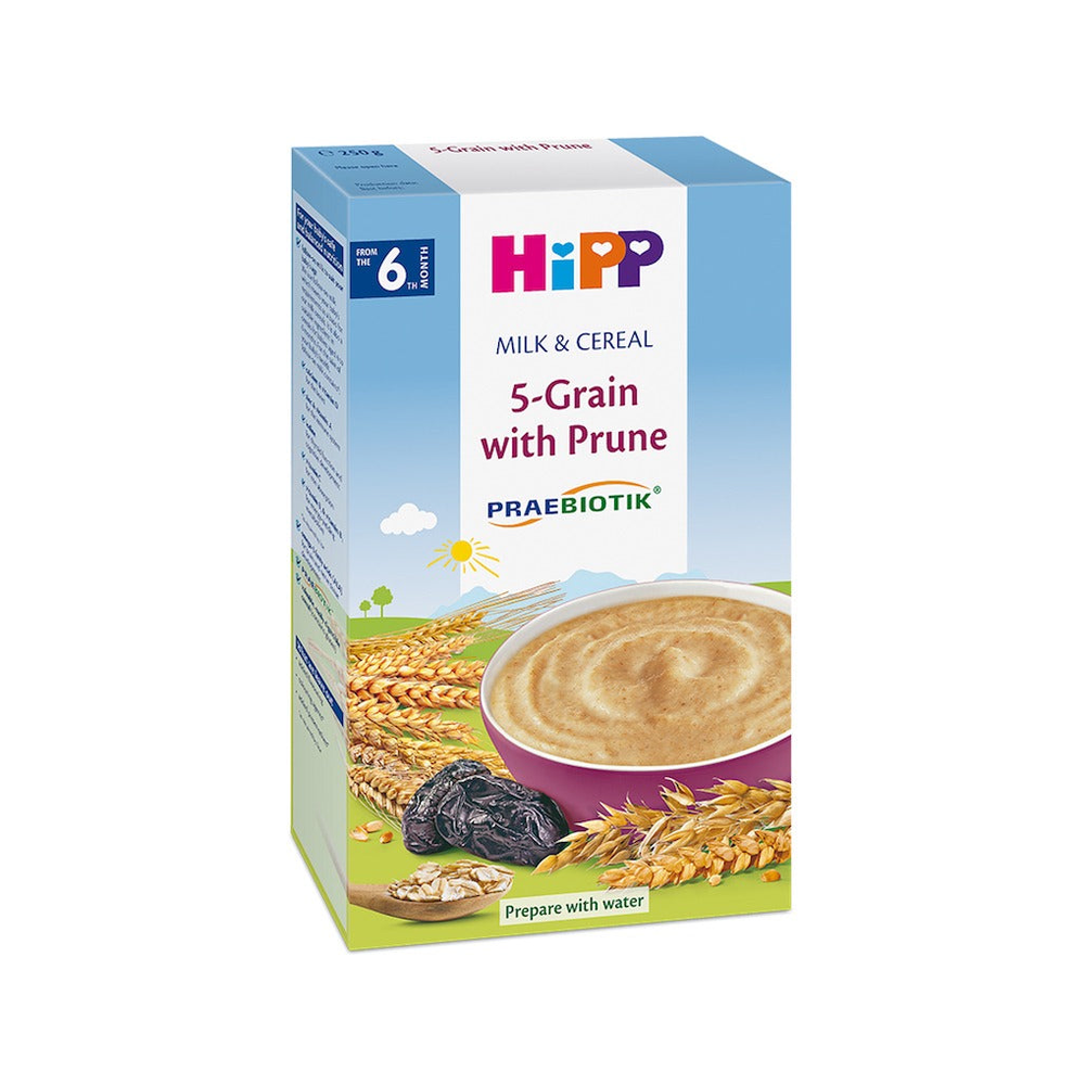 HiPP 5-Grain with Prune Milk & Cereal 250 g - Organic Shop USA