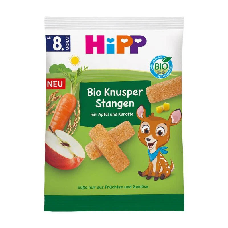 HiPP Organic Crispy Apple Carrot Sticks 30 g