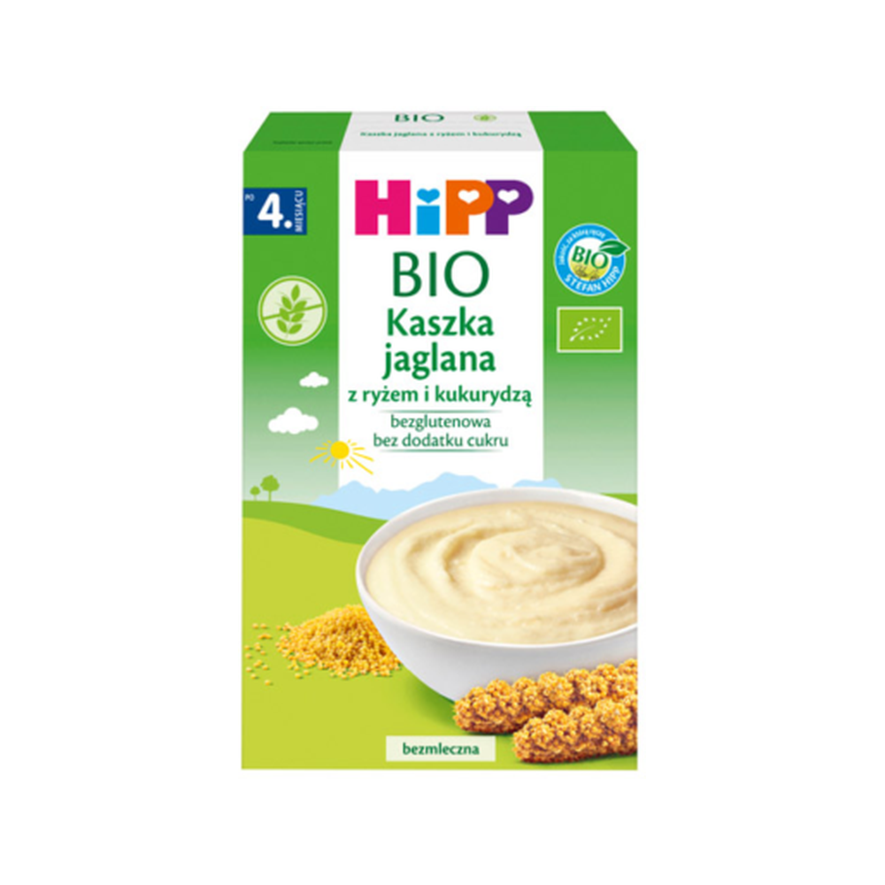 HiPP Millet with Rice and Corn Organic Baby Cereal 200 g (DA30400) DE - Organic Shop USA