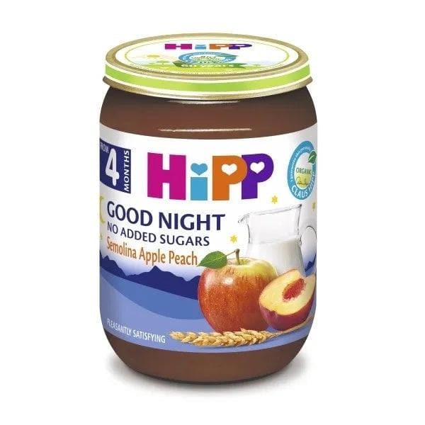 HiPP Semolina Apple Peach Milk Puree 190 g
