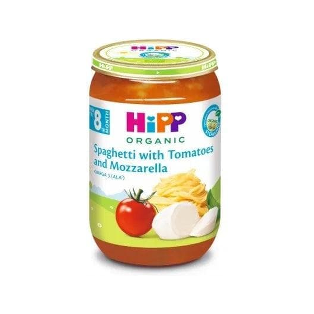 HiPP Spaghetti with Tomatoes and Mozzarella 220 g - Organic Shop USA