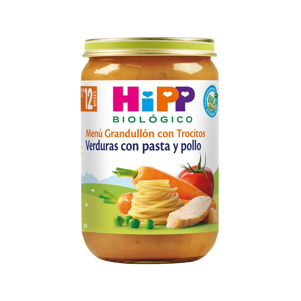 HiPP Vegetables and Pasta with Chicken Puree 220 g - Organic Shop USA