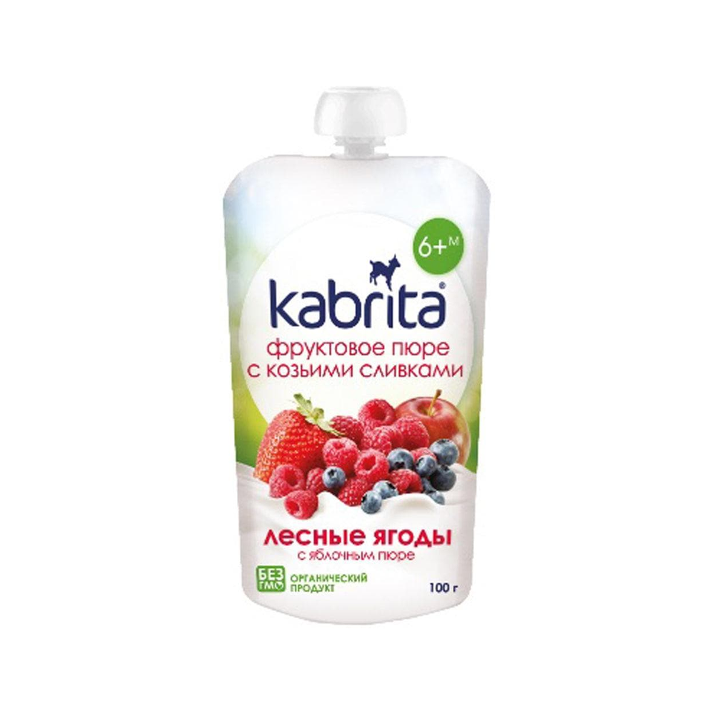 Kabrita Berries And Apple Puree With Sweet Goat Milk Cream 100 g - Organic Shop USA