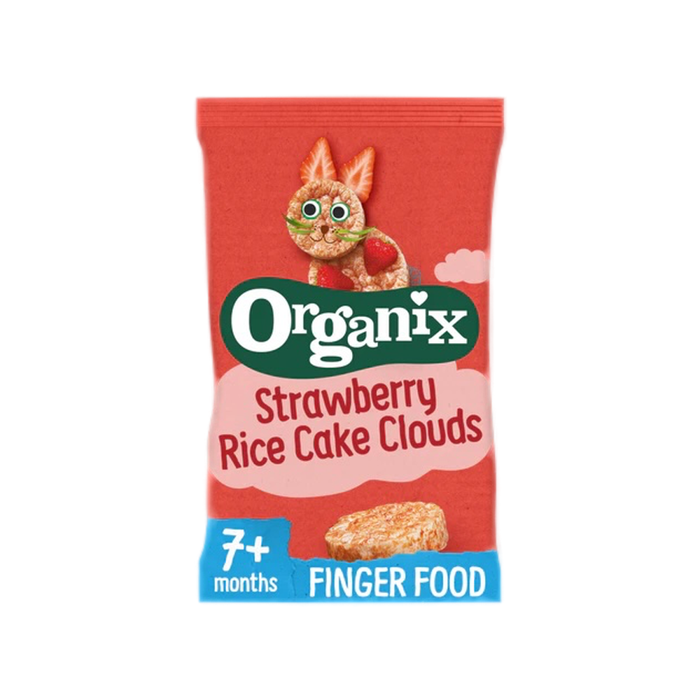 Organix Strawberry Rice Cake Clouds 40 g - Organic Shop USA