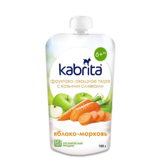 Kabrita Carrot And Apple Puree 100g