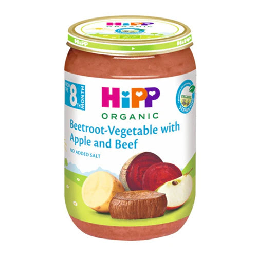 HiPP Potatoes with Beetroot, Apple and Tender Beef Puree 220 g