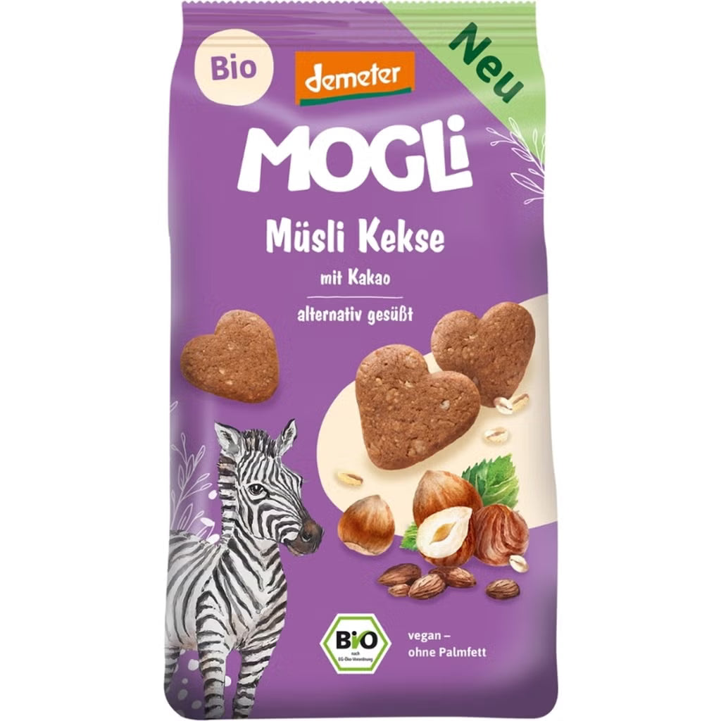 Mogli Organic Cocoa with Muesli Biscuits 125 g
