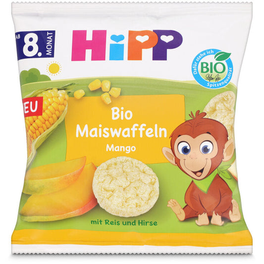 HiPP Organic Corn Waffles Mango 23 g