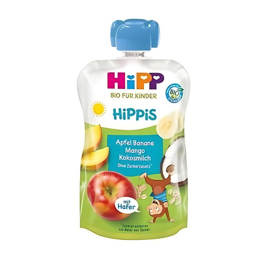 HiPP Apples with Bananas, Creamy Coconut and Oats Puree 160 g