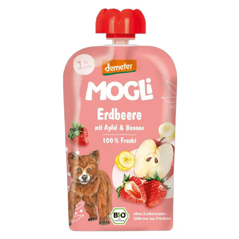 Mogli Organic Pouch Strawberry Apple 120 g