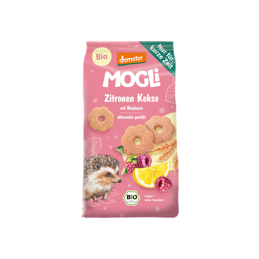 Mogli Organic Lemon Biscuits with Raspberry 125 g