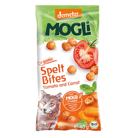 Mogli Organic Spelt Bites Tomato & Carrot 40 g