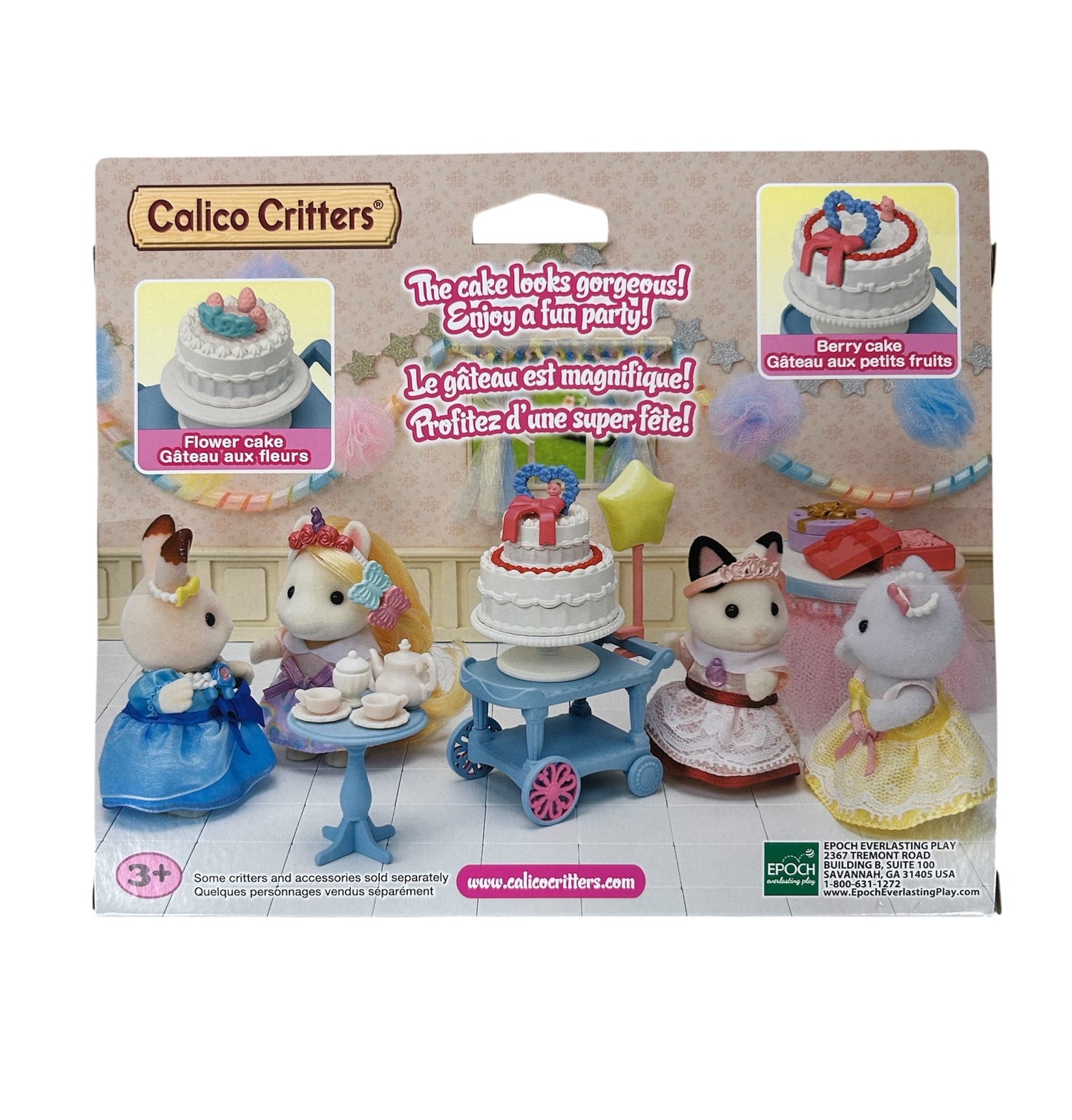 Calico Critters Party Time Playset - Tuxedo Cat Girl- CC1975