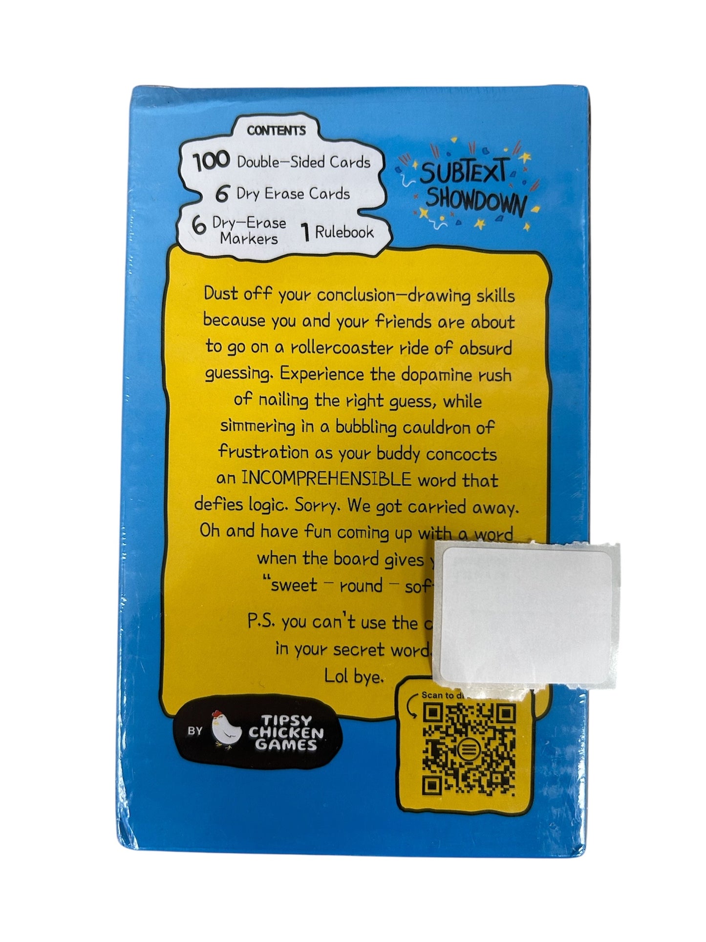 Tipsy Chicken Games Subtext Showdown Card Game 457