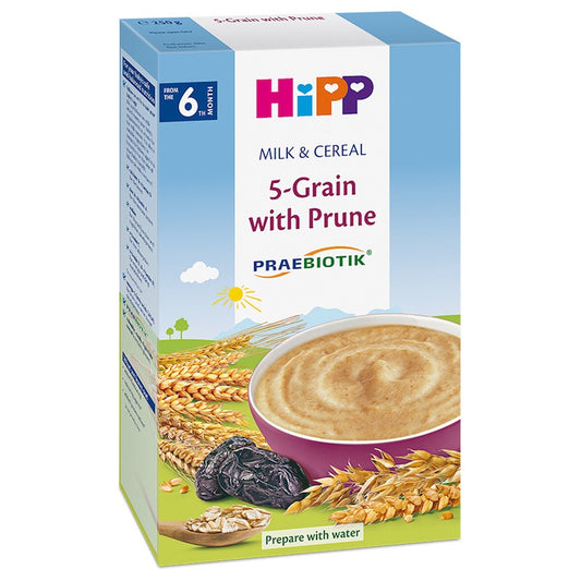 HiPP 5-Grain with Prune Milk & Cereal 250 g