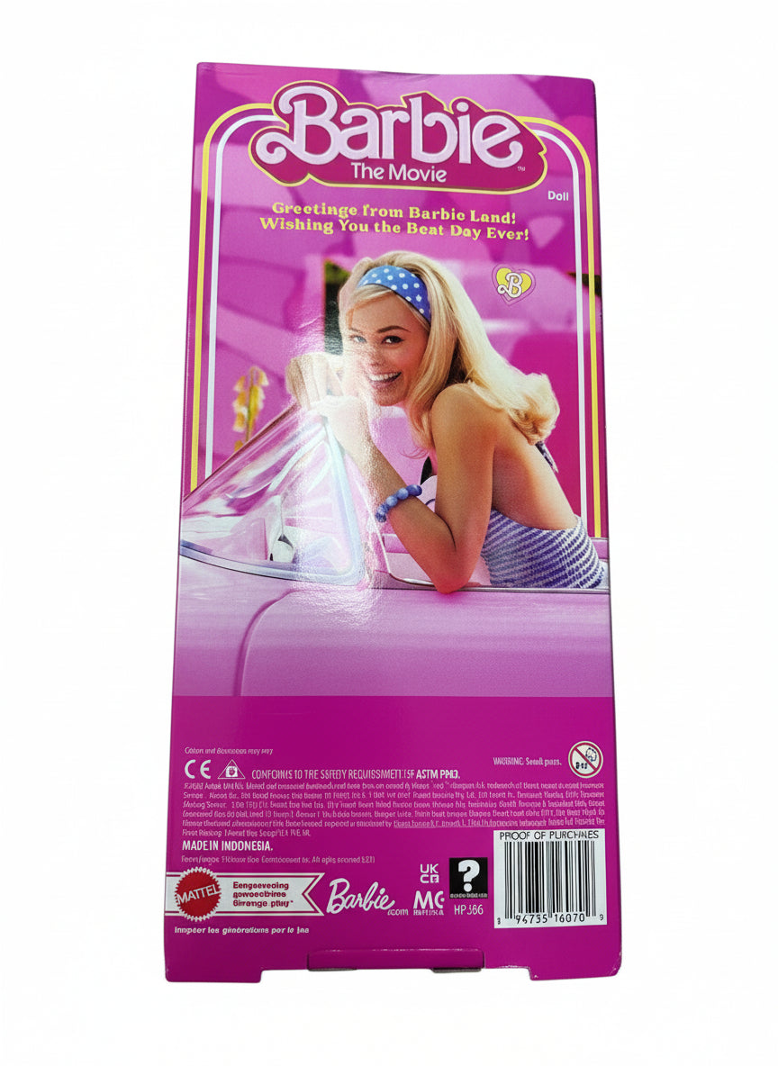 Mattel Barbie The Movie Collectible Doll in Pink Gingham Dress HPJ96