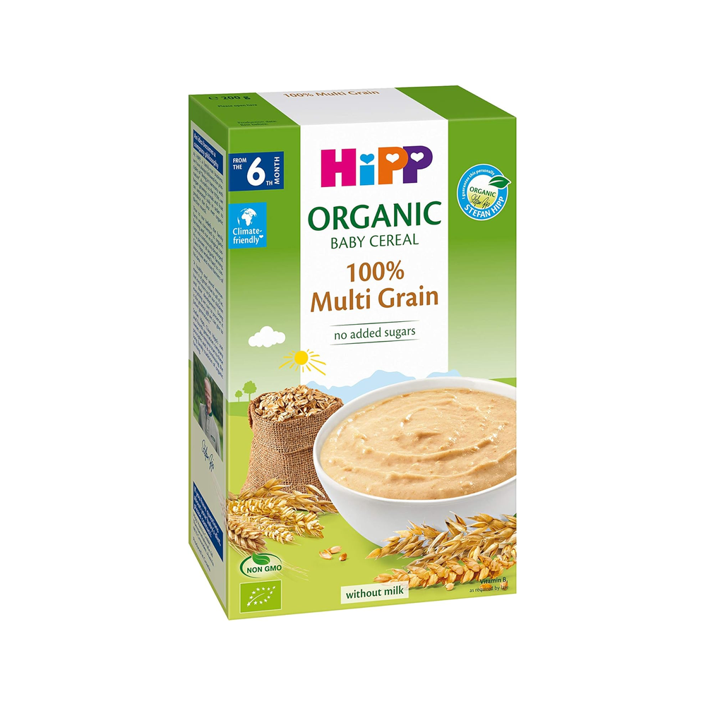 HiPP 100% Multi Grain Organic Baby Cereal 200 g - Organic Shop USA