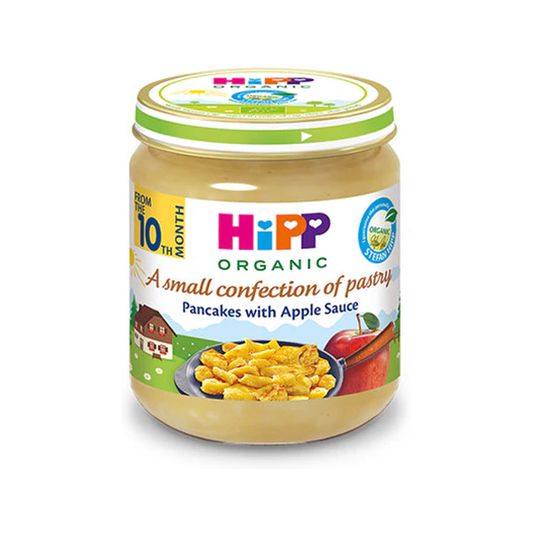 HiPP a Small Confection of Pastry Pancakes with Apple Sauce Puree 200 g - Organic Shop USA