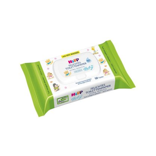HiPP Baby Sanft Wet Toilet Paper 50 wipes - Organic Shop USA