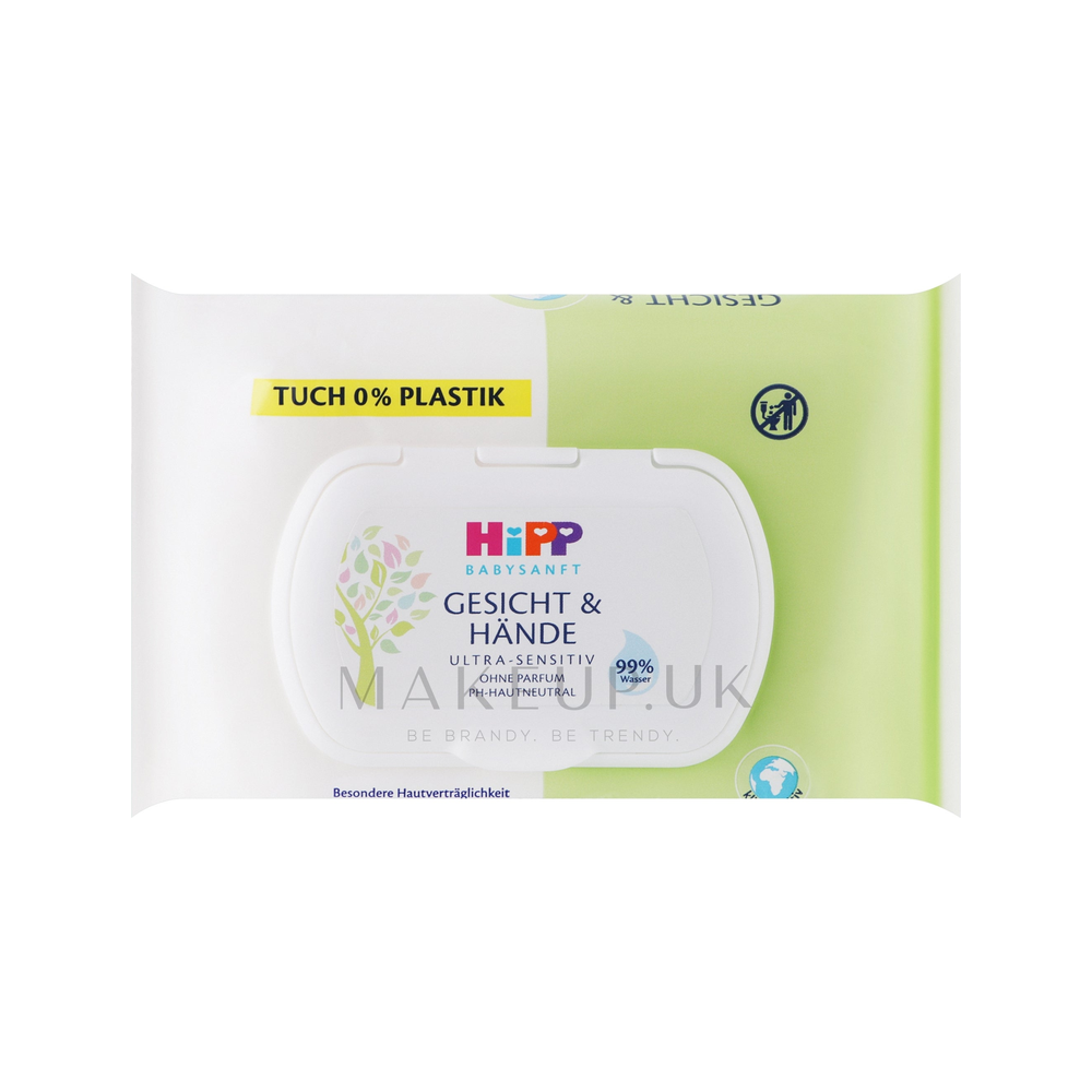 HiPP BabySanft Face & Hands Wipes Ultra Sensitive 20 pcs - Organic Shop USA
