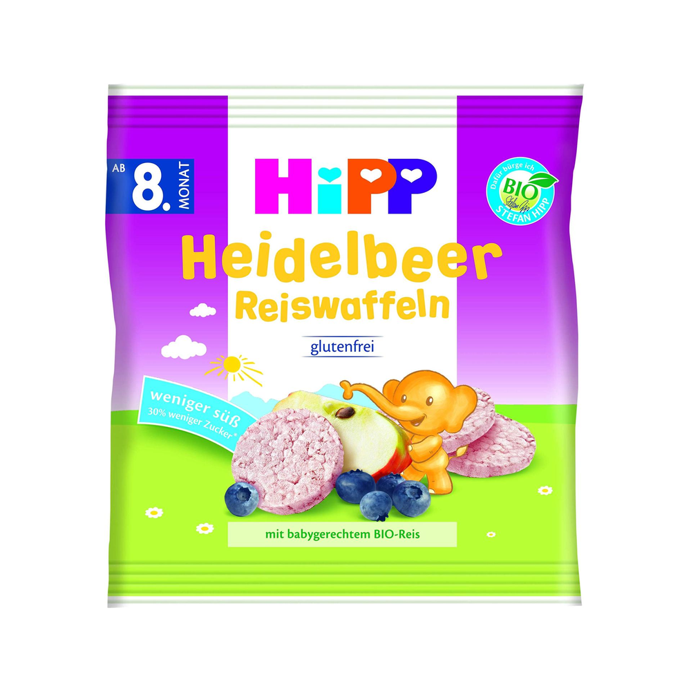 HiPP Blueberry Rice Cakes 30 g - Organic Shop USA