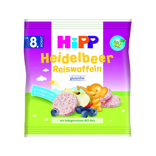 HiPP Blueberry Rice Cakes 30 g - Organic Shop USA