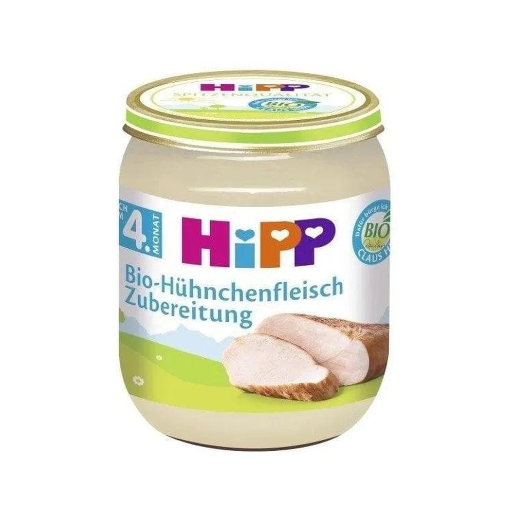 HiPP Chicken Preparation Puree 125 g - Organic Shop USA