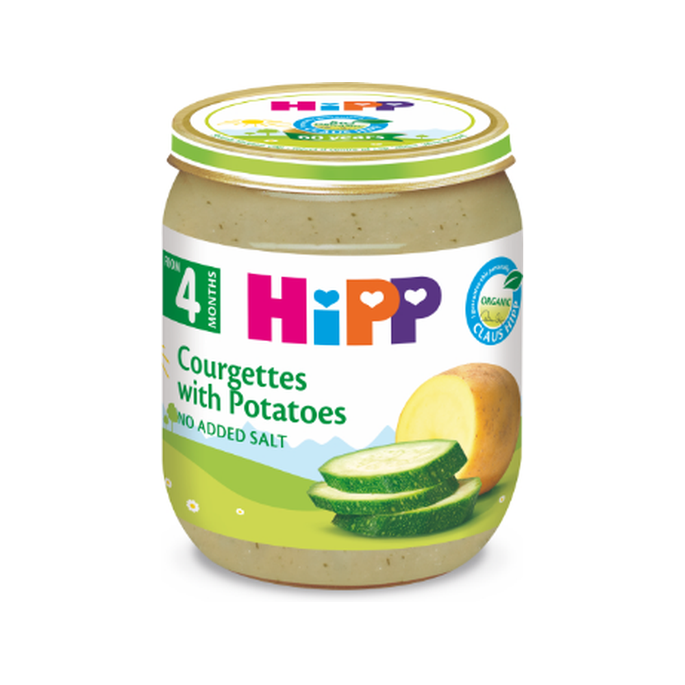HiPP Courgettes with Potatoes Puree 125 g - Organic Shop USA