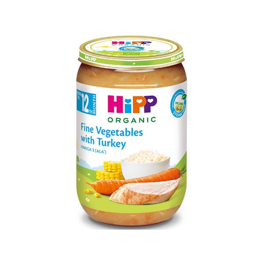 HiPP Creamy Vegetables with Turkey Puree 220 g - Organic Shop USA