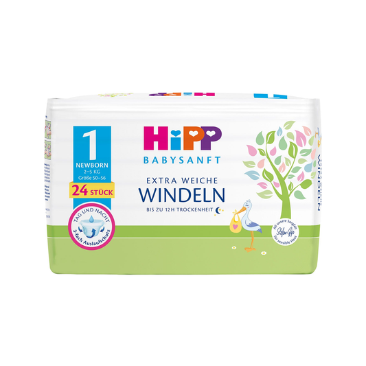 HiPP Extra Soft Premium Diapers Size 1 Newborn 2-5 kg - Organic Shop USA