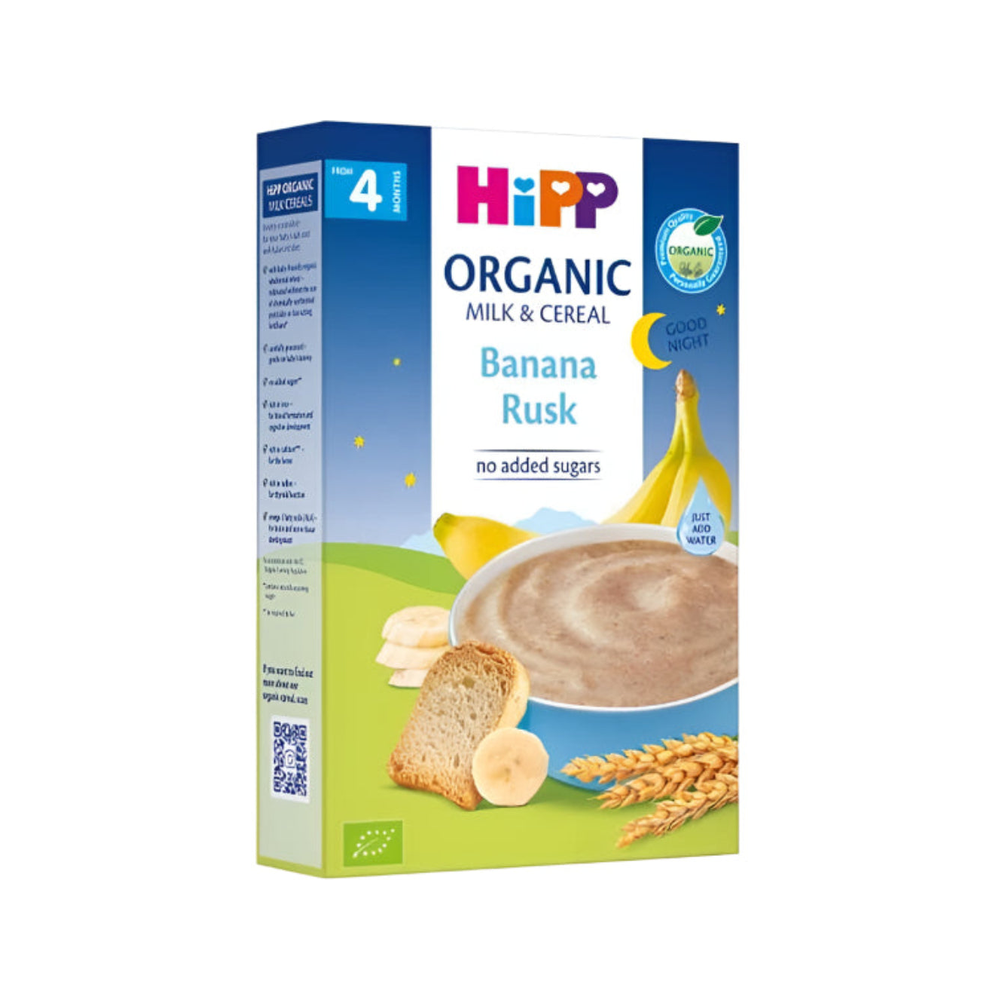 HiPP Good Night Banana Rusk Organic Milk & Cereal 250 g - Organic Shop USA