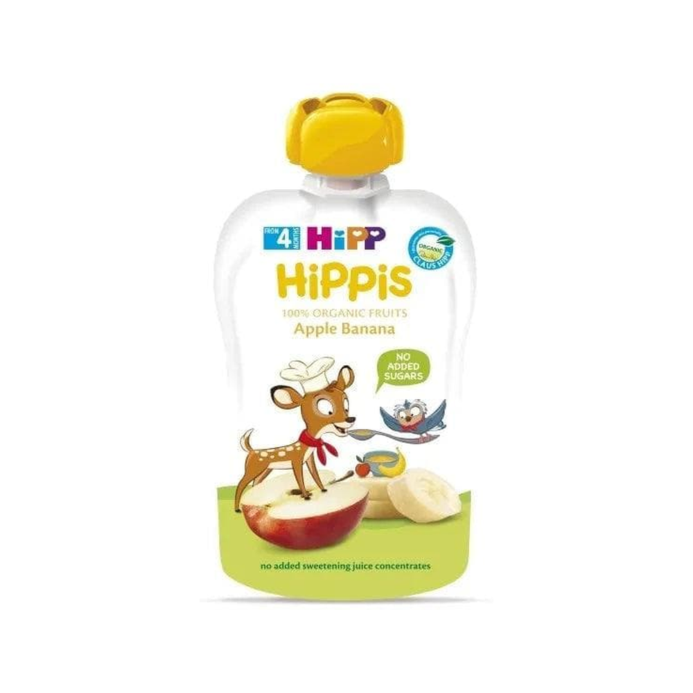 HiPP Hippis Apple Banana Puree 100 g - Organic Shop USA