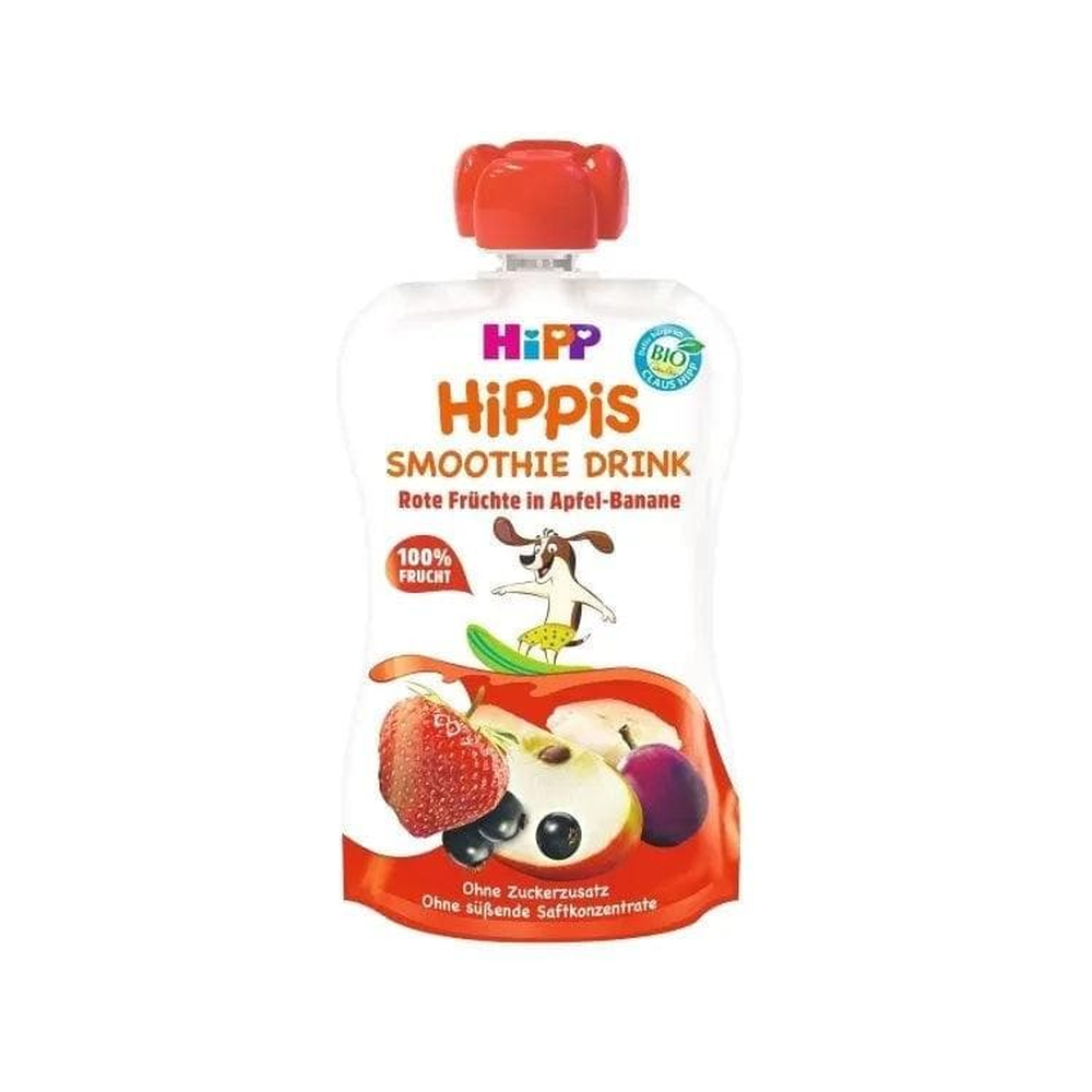 HiPP Hippis Smoothie Drink Apple Banana Tangerines 120 ml - Organic Shop USA