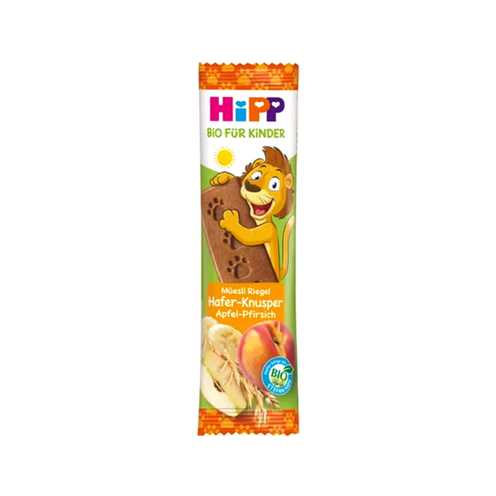 HiPP Lion Muesli Bar Crispy Oats Apple Peach 20 g - Organic Shop USA