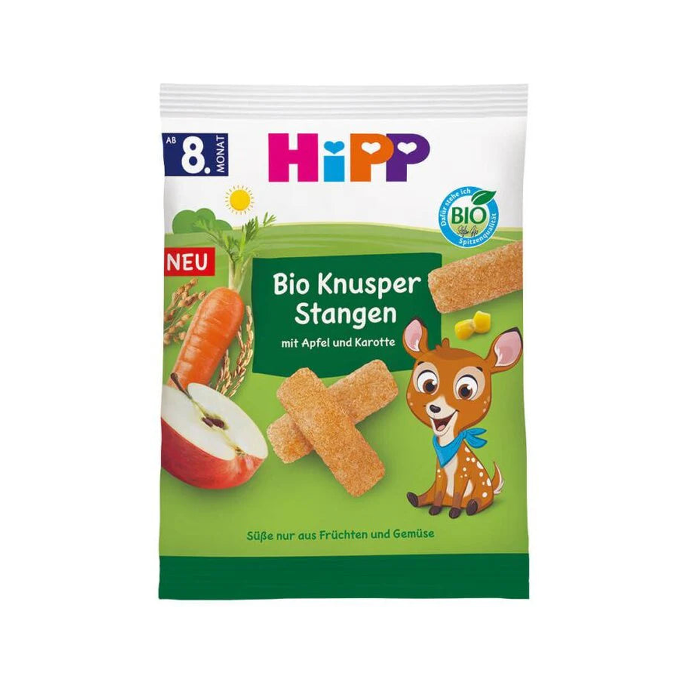 HiPP Organic Crispy Apple Carrot Sticks 30 g - Organic Shop USA