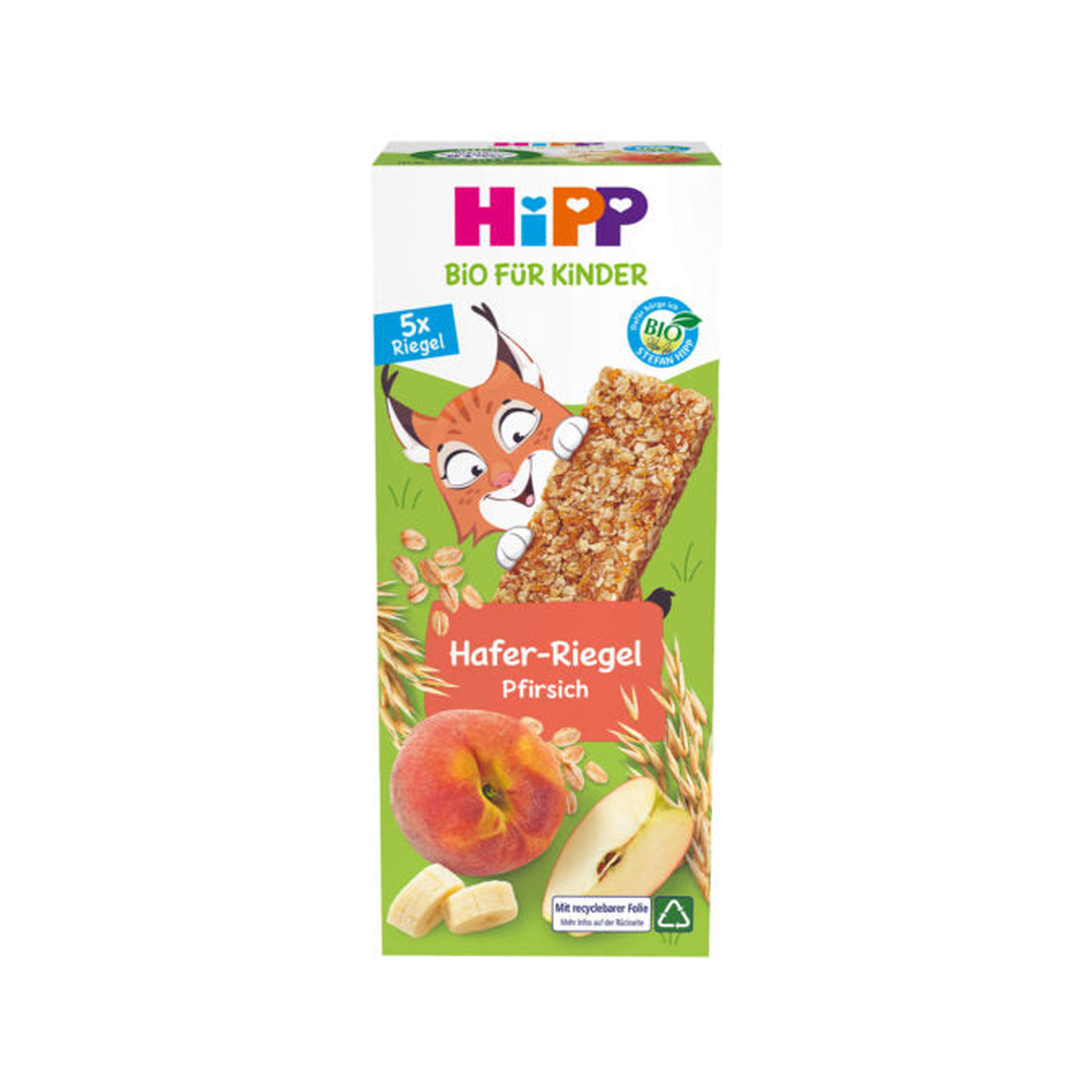 HiPP Organic Peach Apple Banana Oat Bar (5x20 g) 100 g (DA31369)