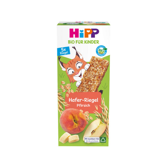 HiPP Organic Peach Apple Banana Oat Bar (5x20 g) 100 g (DA31369)
