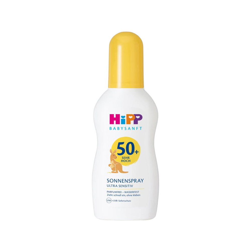 HiPP Sun Protection Lotion Spray SPF50+, Ultra Sensitive, From Birth 150 ml (90803) - Organic Shop USA