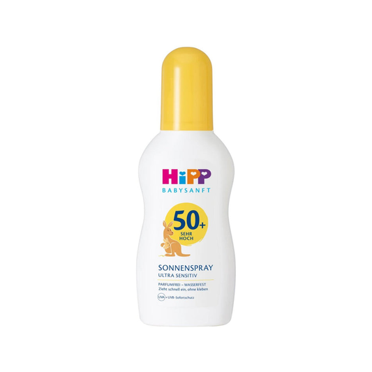HiPP Sun Protection Lotion Spray SPF50+, Ultra Sensitive, From Birth 150 ml (90803) - Organic Shop USA
