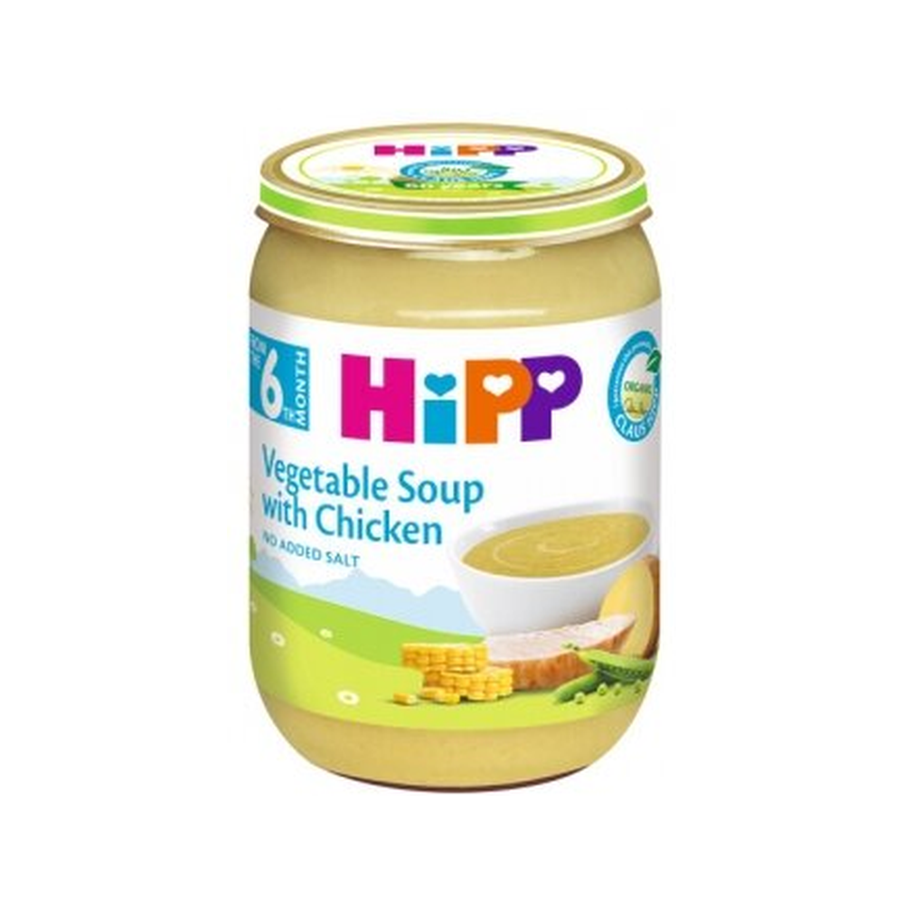 HiPP Vegetable Soup with Chicken 190 g - Organic Shop USA