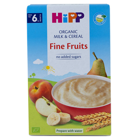 HiPP Fine Fruits Organic Milk & Cereal 250 g