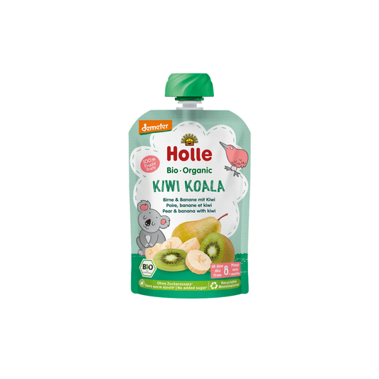 Holle Kiwi Koala – Pouch Pear & Banana With Kiwi 100 g - Organic Shop USA