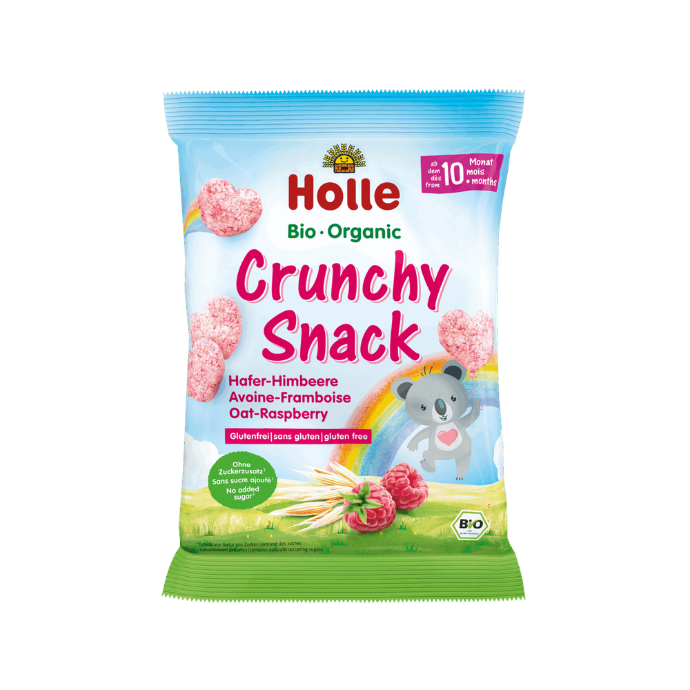 Holle Organic Crunchy Snack Oat-Raspberry 30 g - Organic Shop USA