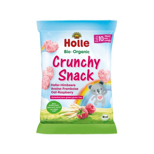 Holle Organic Crunchy Snack Oat-Raspberry 30 g - Organic Shop USA