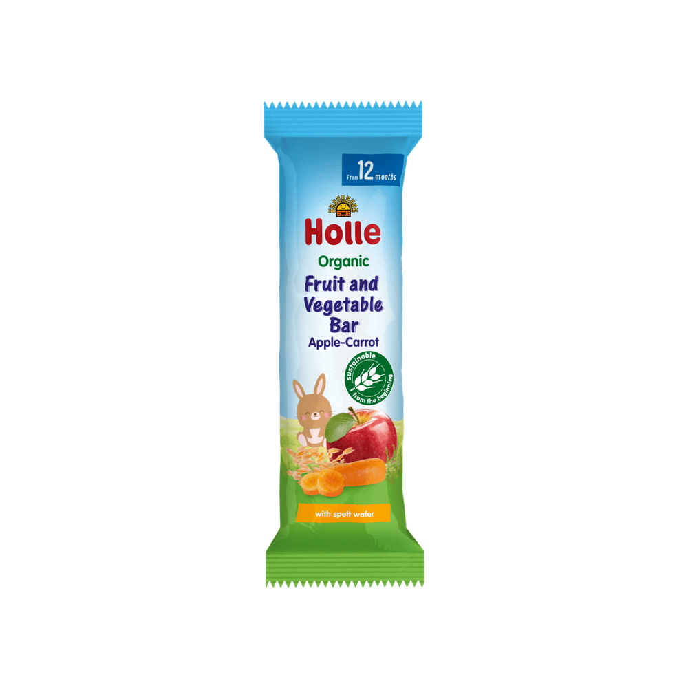 Holle Organic Fruit and Vegetable Bar Apple-Carrot 25 g - Organic Shop USA