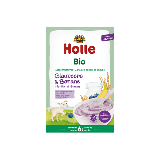 Holle Organic Goat Milk Cereal with Blueberry and Banana 200 g